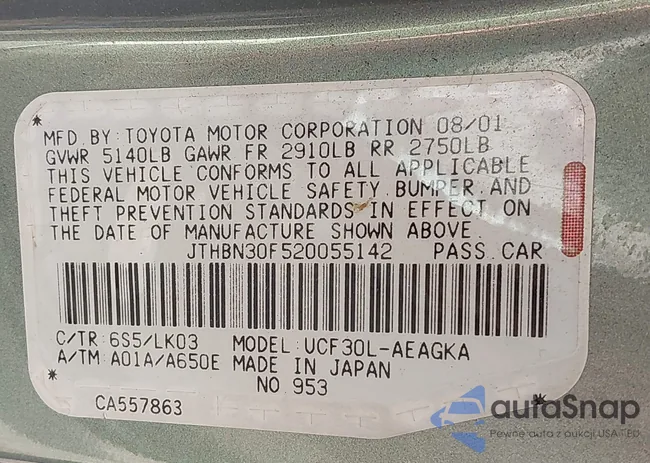 JTHBN30F520055142: 42386908