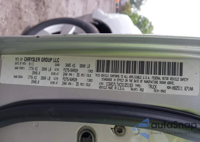 1C6RD7LTXCS125193: 42387890