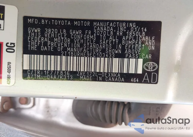 2T1BURHE9EC103433: 42388005