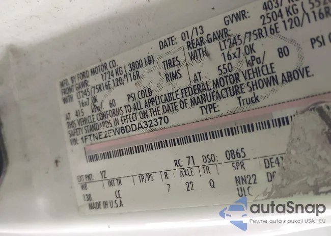 1FTNE2EW6DDA32370: 42388006