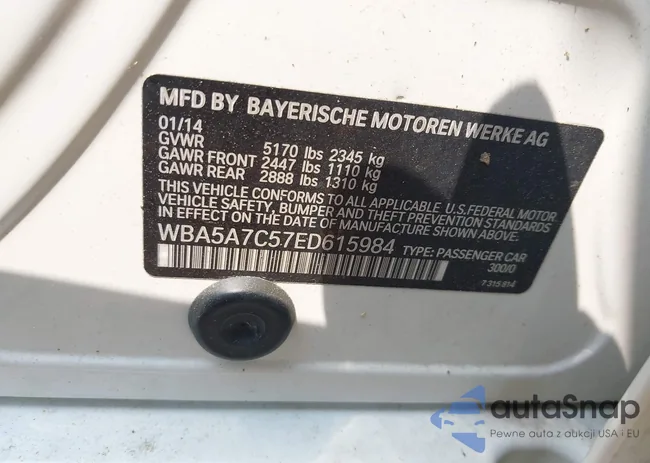 WBA5A7C57ED615984: 42388020