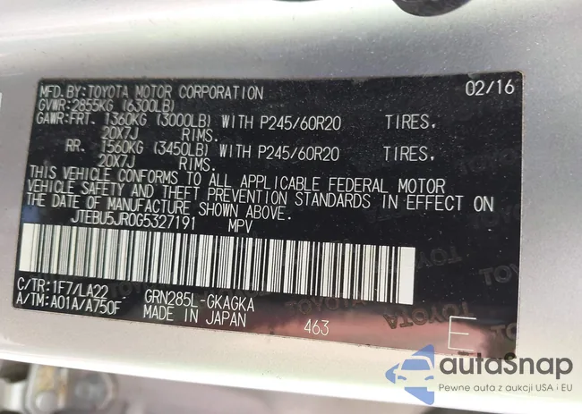 JTEBU5JR0G5327191: 42388024