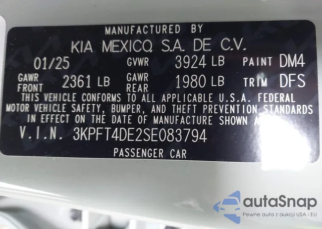 3KPFT4DE2SE083794: 42388076