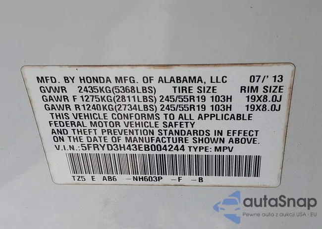 5FRYD3H43EB004244: 42388097