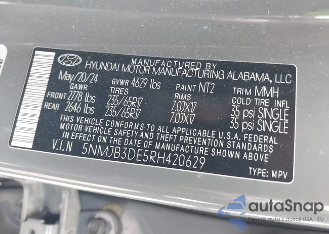 5NMJB3DE5RH420629: 42388161