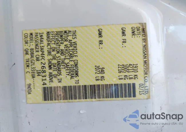 1N4AL3AP4FC268314: 42388359