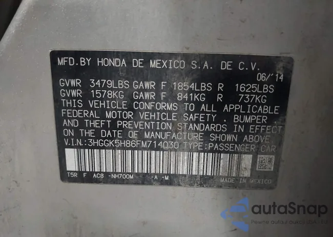 3HGGK5H86FM714030: 42388380