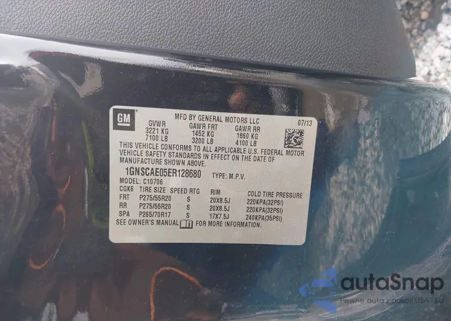 1GNSCAE05ER128680: 42388442