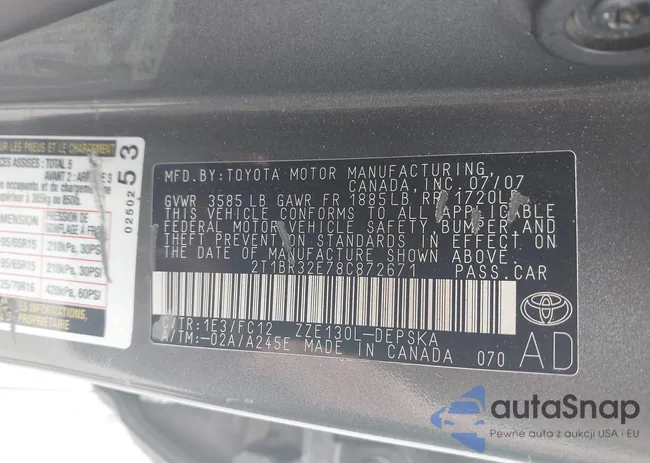 2T1BR32E78C872671: 42387493