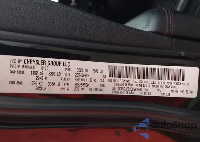 1C4SDJCT3DC682904: 42387510