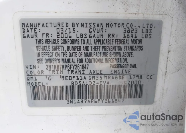 3N1AB7AP6FY261847: 42387539