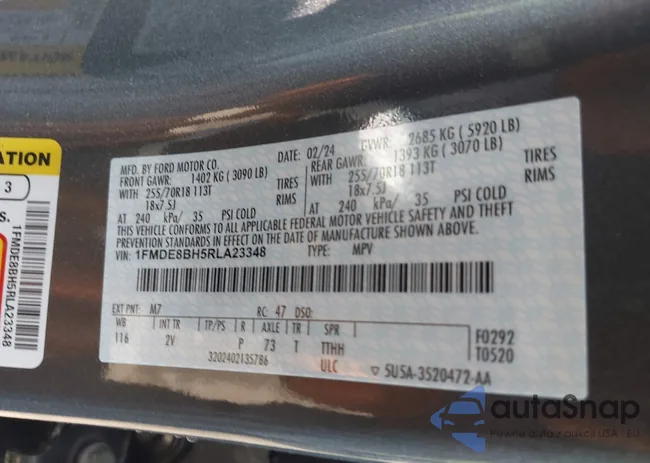 1FMDE8BH5RLA23348: 42387673