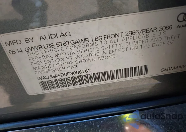 WAUJGAFD0FN006762: 42387681