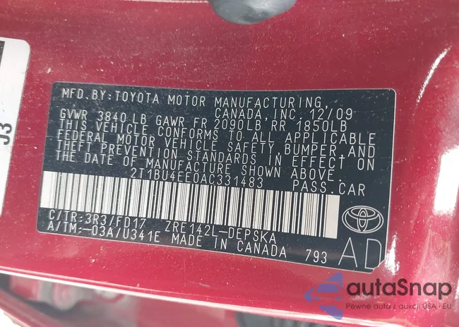 2T1BU4EE0AC331483: 42387692