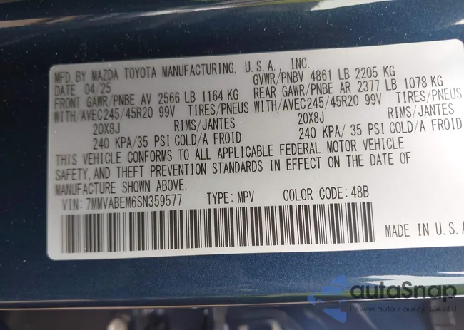 7MMVABEM6SN359577: 42387777