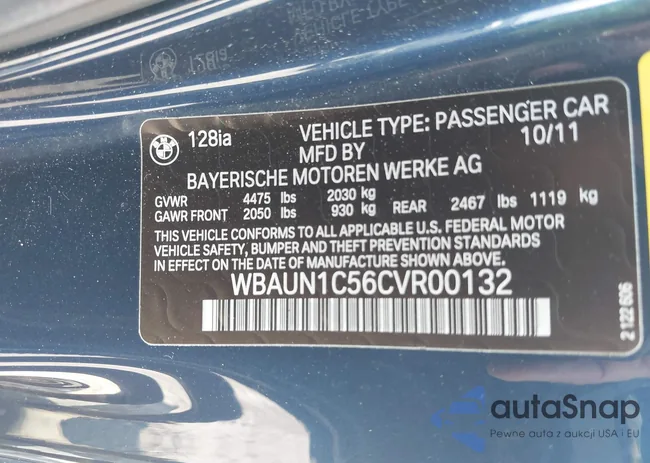 WBAUN1C56CVR00132: 42387792