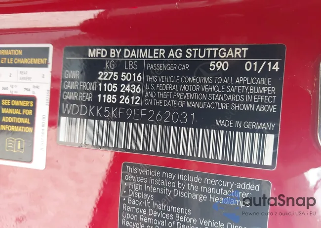 WDDKK5KF9EF262031: 42387804