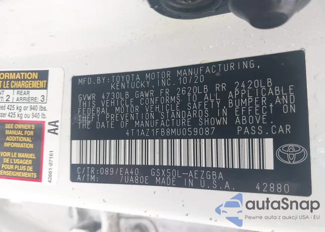 4T1AZ1FB8MU059087: 42387852