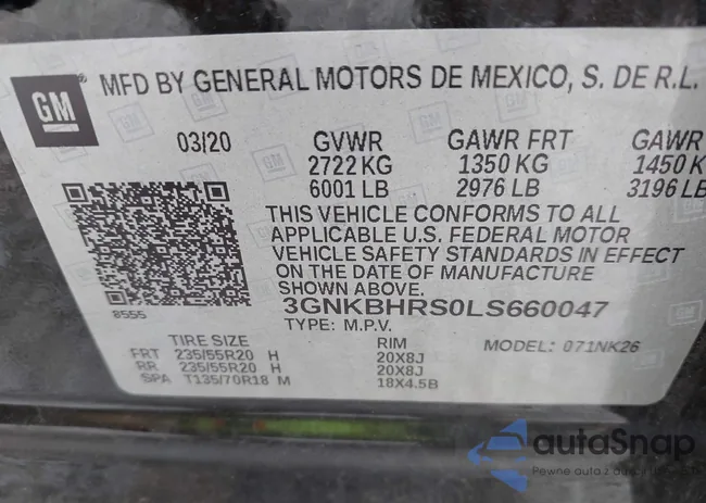 3GNKBHRS0LS660047: 42387861