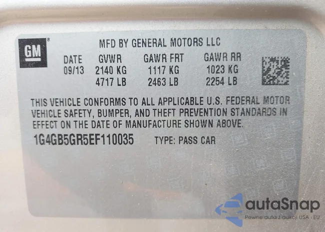 1G4GB5GR5EF110035: 42388898