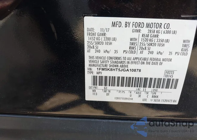 1FM5K8HT5JGA10878: 42388977