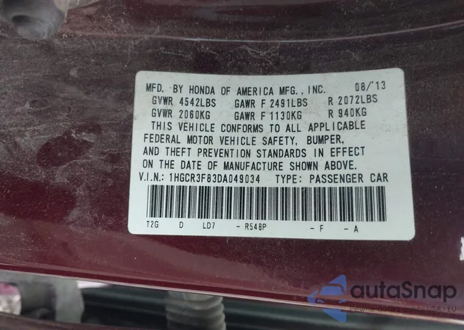 1HGCR3F83DA049034: 42389013