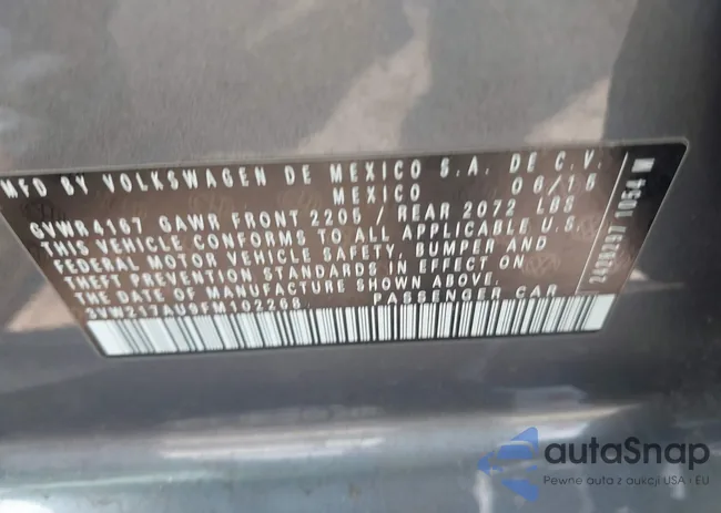 3VW217AU9FM102268: 42389016