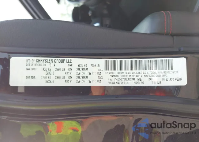 1C4SDHCT4EC513789: 42389059