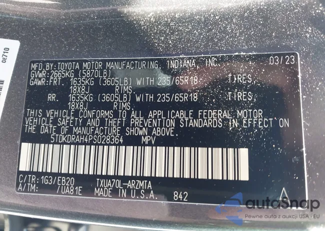 5TDKDRAH4PS028364: 42389070