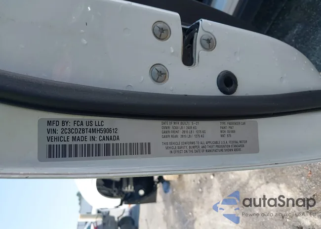 2C3CDZBT4MH590612: 42389078