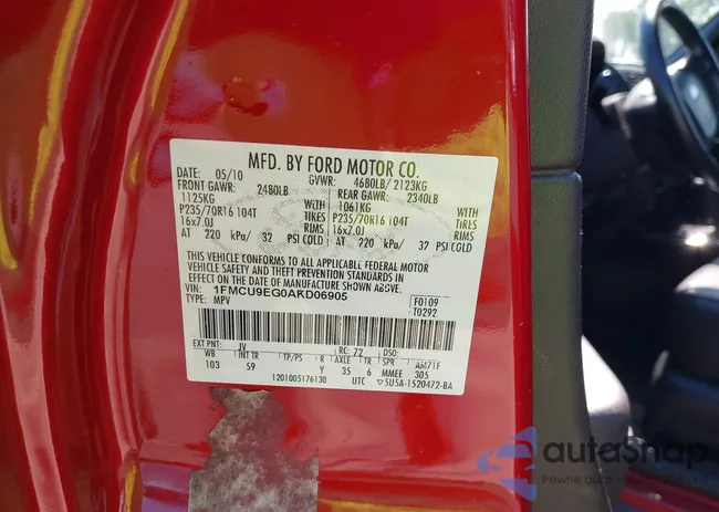 1FMCU9EG0AKD06905: 42389127