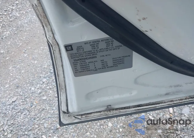 5GAKRCED9CJ250803: 42389204