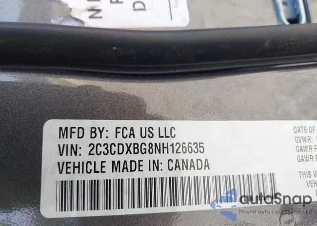 2C3CDXBG8NH126635: 42389399