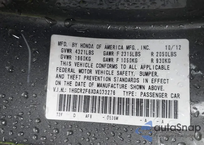 1HGCR2F8XDA033276: 42389401