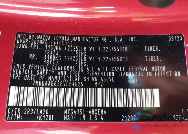 7MUDAABG3PV054825: 42388494