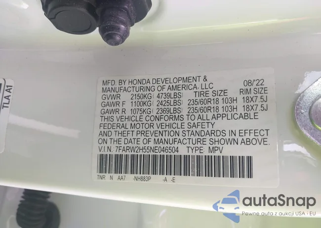 7FARW2H55NE046504: 42388592