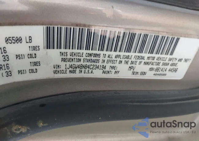 1J4GW48N84C234194: 42388702