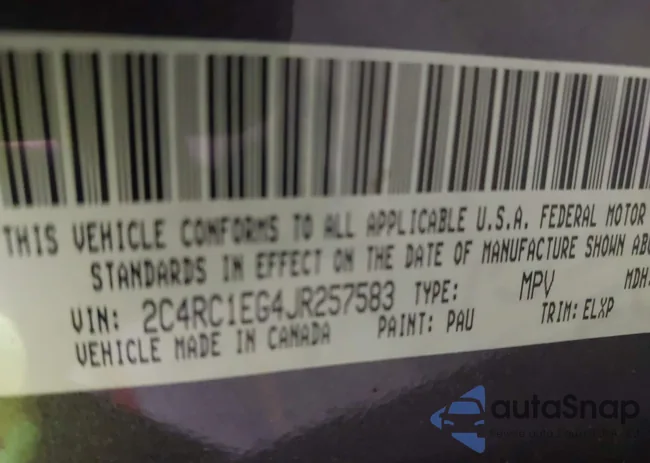 2C4RC1EG4JR257583: 42388759