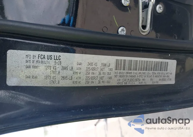 1C4PJMLB2KD198754: 42388763