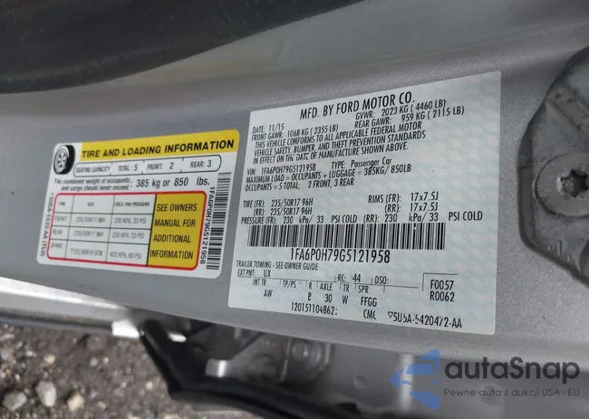 1FA6P0H79G5121958: 42388835