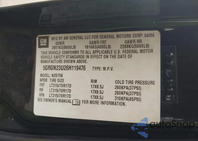 5GRGN23U26H119476: 42389980