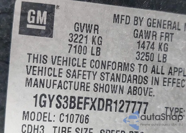 1GYS3BEFXDR127777: 42390040