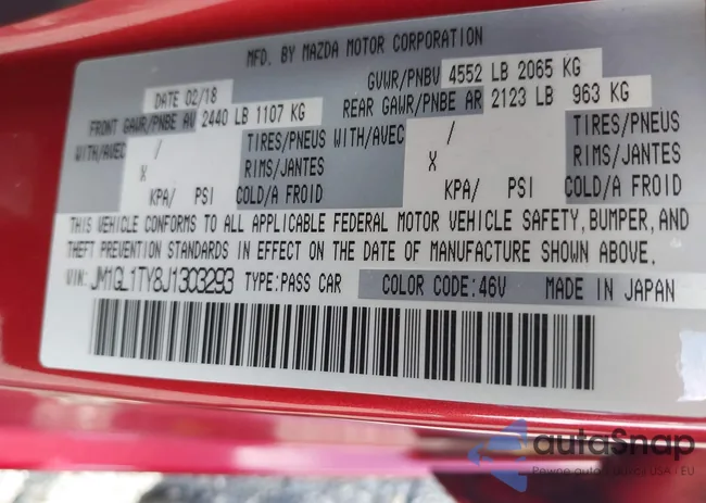 JM1GL1TY8J1303293: 42390071