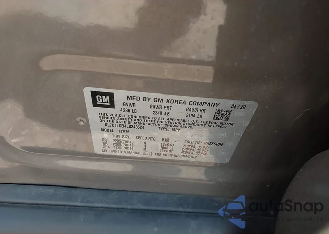 KL7CJLSB4LB343524: 42390128