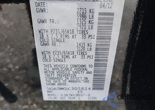 5N1AL0MM1DC305614: 42390135