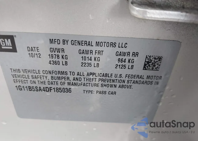 1G11B5SA4DF185036: 42390141