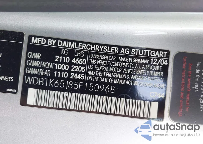 WDBTK65J85F150968: 42390264