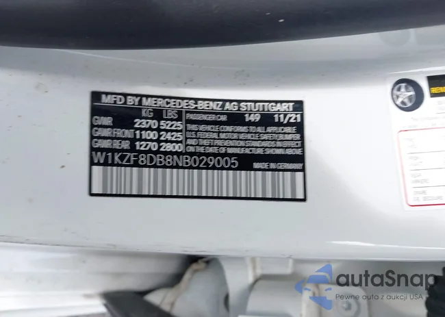 W1KZF8DB8NB029005: 42390266