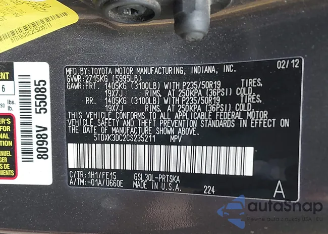 5TDXK3DC2CS235211: 42390354