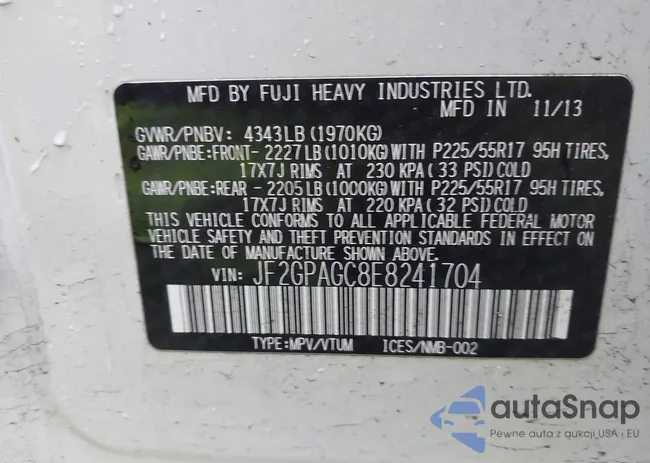 JF2GPAGC8E8241704: 42390452